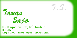 tamas sajo business card